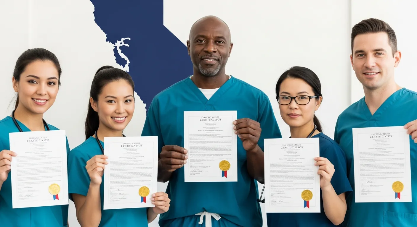 Allied health professionals at work in a clinical setting